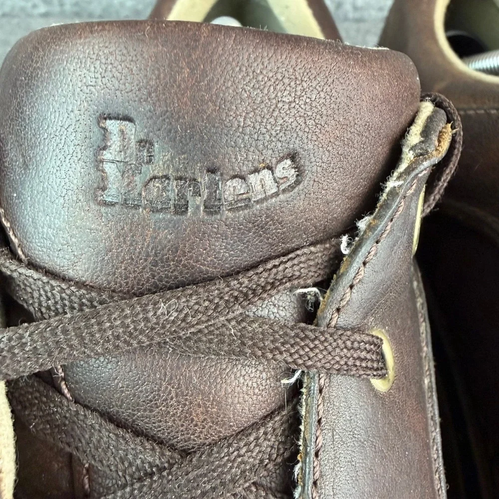 Dr. Martens Mens 12 Brown Leather‎ Oxford Shoes Lace Up Low Top Casual